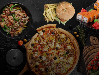 Заказ еды и напитков к мероприятию